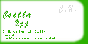 csilla ujj business card